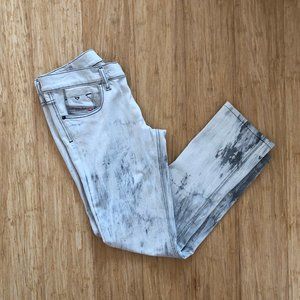 Diesel LIVY Acid Wash Mid Rise Skinny Jeans 28x28